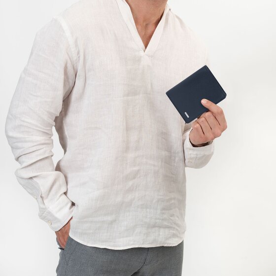 Redolz Leather Essentials HF Porte-monnaie en cuir RFID 9,5 cm dépliable