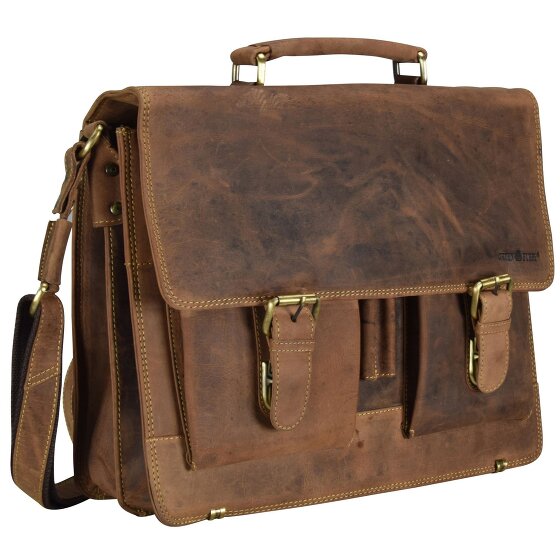 Greenburry Porte-documents Vintage en cuir 40 cm pour ordinateur portable