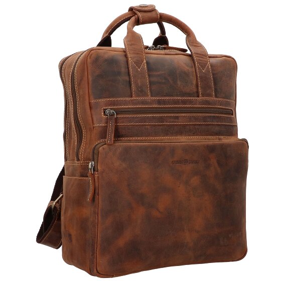 Greenburry Sac à dos Vintage en cuir 38 cm pour ordinateur portable