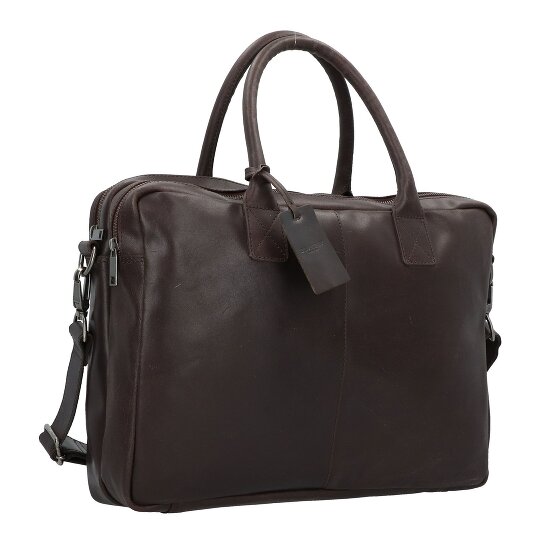 Burkely Vintage Attaché-case Cuir véritable 40 cm Compartiment ordinateur
