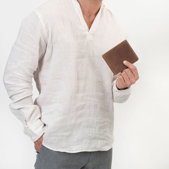 Redolz Leather Essentials HF Porte-monnaie en cuir RFID 9,5 cm