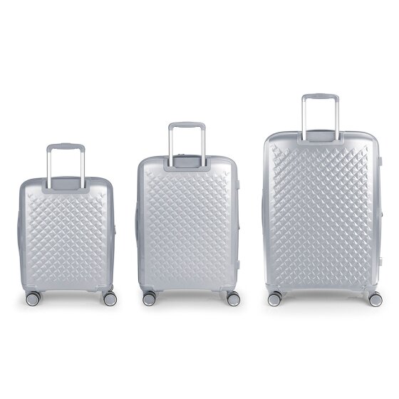 Gabol Queens 4 roulettes Set de valises 3 pièces avec soufflet d'extension