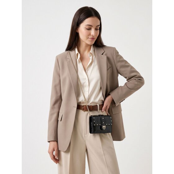 PINKO Love Pocket Studs Mini sac à bandoulière Cuir véritable 13 cm