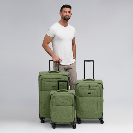 Redolz Essentials 12 THREE SET 4 roues Set de valises 3 pièces avec soufflet d'extension