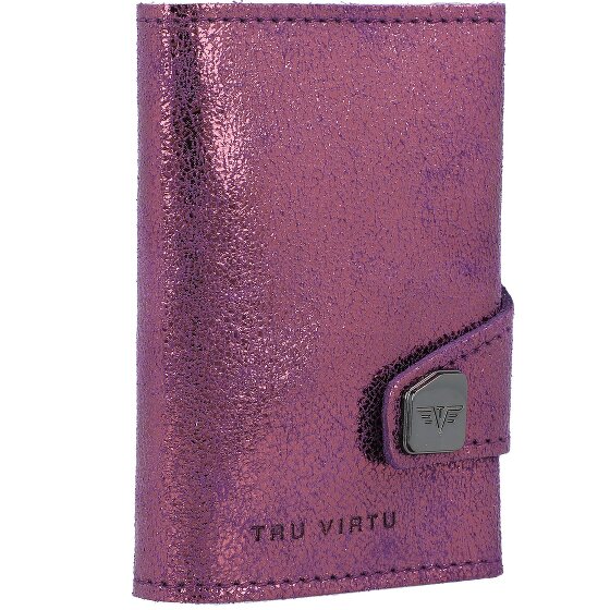 Tru Virtu Click & Slide Porte-cartes de crédit RFID en cuir 6,5 cm