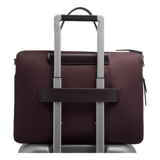 Piquadro Lyra Attaché-case Cuir véritable 42 cm Compartiment ordinateur avec soufflet d'extension