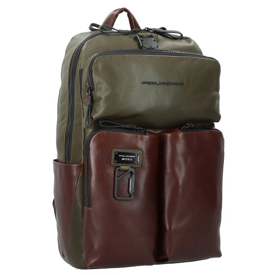 Piquadro Harper sac à dos en cuir 48 cm compartiment pour ordinateur portable