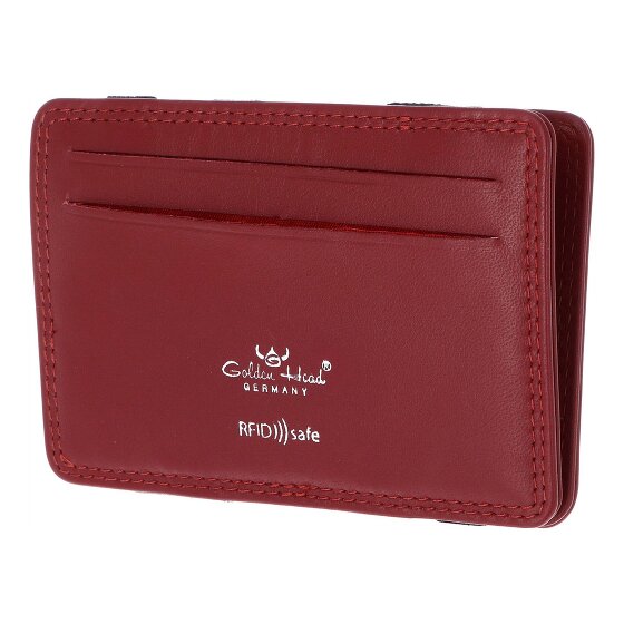Golden Head Polo Étui pour cartes de crédit Protection RFID Cuir véritable 7.5 cm