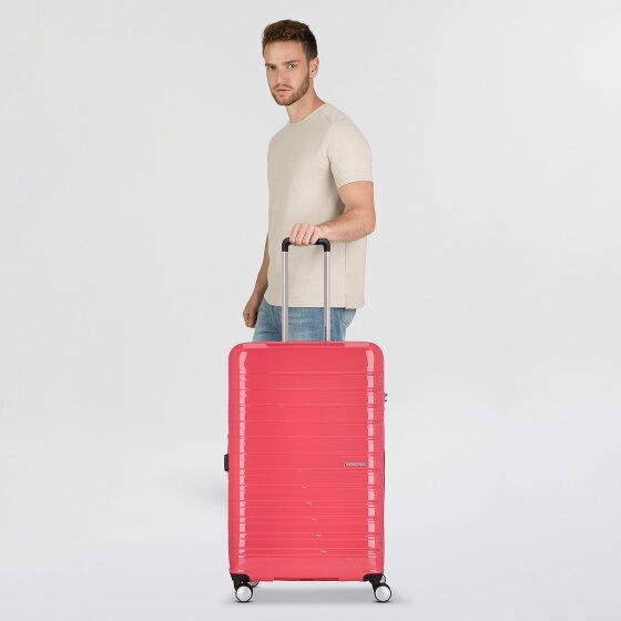 American Tourister Flashline Pop 4 roulettes Trolley XL 78 cm avec soufflet d'extension