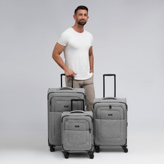 Redolz Essentials 12 THREE SET 4 roues Set de valises 3 pièces avec soufflet d'extension