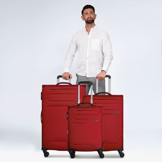 Worldpack Chicago 4 roulettes Set de valises 3 pièces avec soufflet d'extension
