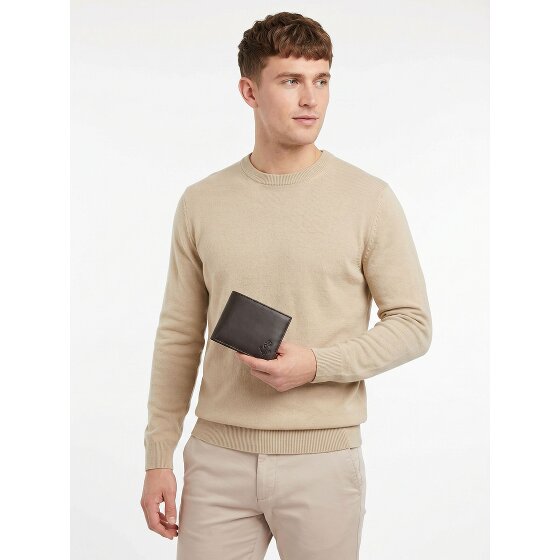 oxmox Leather Porte-monnaie Protection RFID Cuir véritable 12 cm