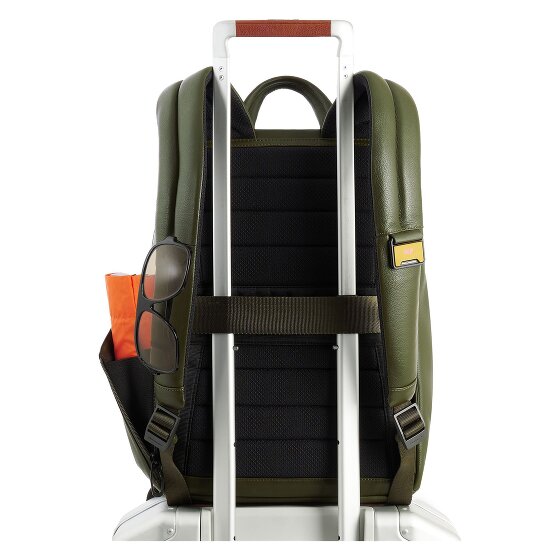 Piquadro Russell Sac à dos professionnel Protection RFID Cuir 42 cm Compartiment pour ordinateur portable