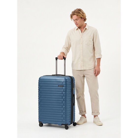 Pactastic Collection 04 THE LARGE + 4 roues Valise cabine L 75 cm '"avec soufflet d''extension"'