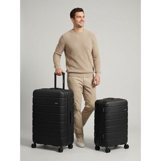 Saxoline Miami 4 roulettes Set de valises 2 pièces avec soufflet d'extension