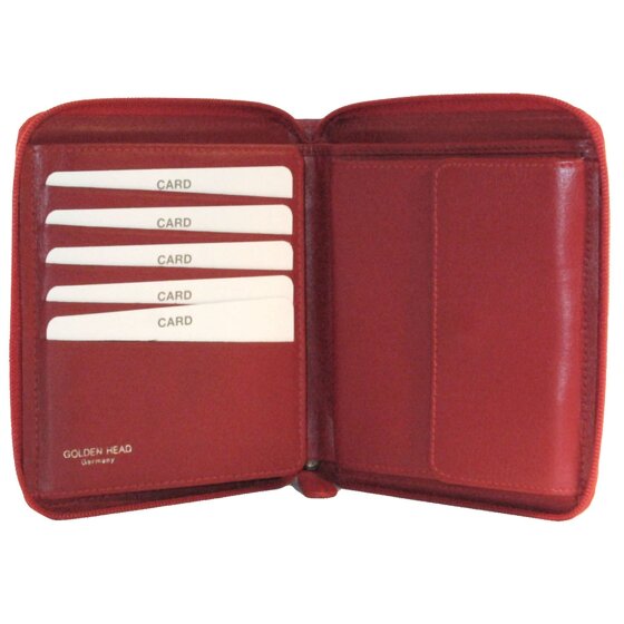 Golden Head Porte-monnaie Polo RFID en cuir 10,5 cm