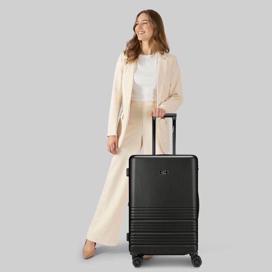 camel active Hanoi 4 roulettes Trolley M 65 cm avec soufflet d'extension