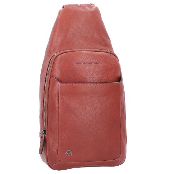 Piquadro Black Square Sac à bandoulière en cuir 20 cm