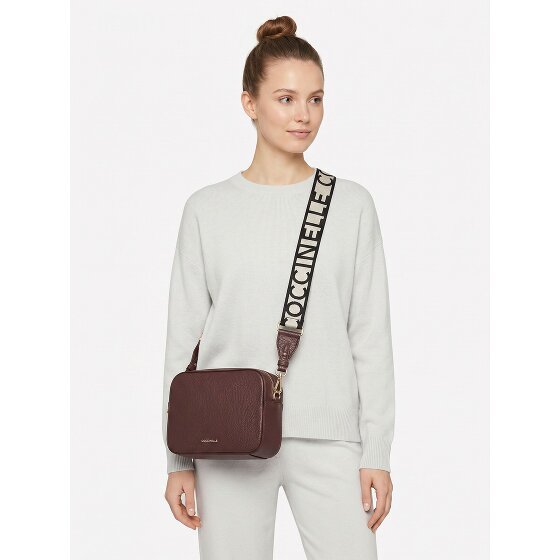 Coccinelle Tebe Sac à bandoulière Cuir véritable 18 cm