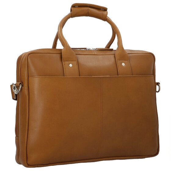 Dermata Porte-documents en cuir 39 cm Compartiment pour ordinateur portable