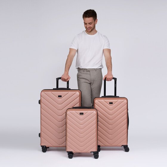 Redolz Essentials 07 3-SET 4 roulettes Set de valises 3 pièces