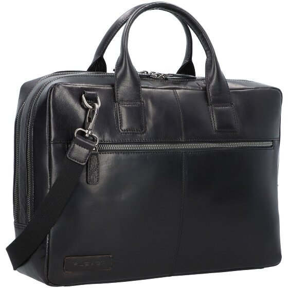 Plevier Rock Flint Porte-documents Protection RFID Cuir 41 cm Compartiment pour ordinateur portable