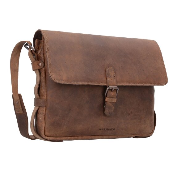 Harold's Messenger en cuir antique 35 cm