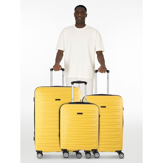 Benzi 5493 4 roulettes Set de valises 3 pièces avec soufflet d'extension