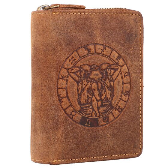 Greenburry Porte-monnaie Vintage Signe du zodiaque en cuir 10 cm