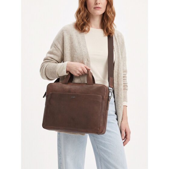 Joop! Teramo Attaché-case Cuir véritable 40 cm Compartiment ordinateur