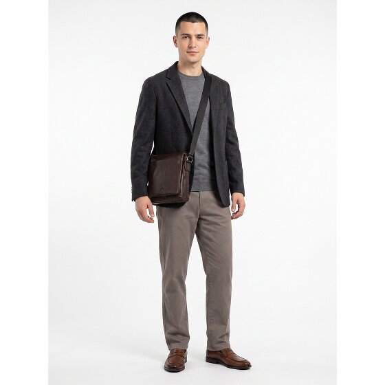 Jost Glasgow Sac à bandoulière S Protection RFID Cuir véritable 23 cm