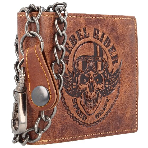 Greenburry Porte-monnaie Rebel Rider Biker en cuir 13 cm