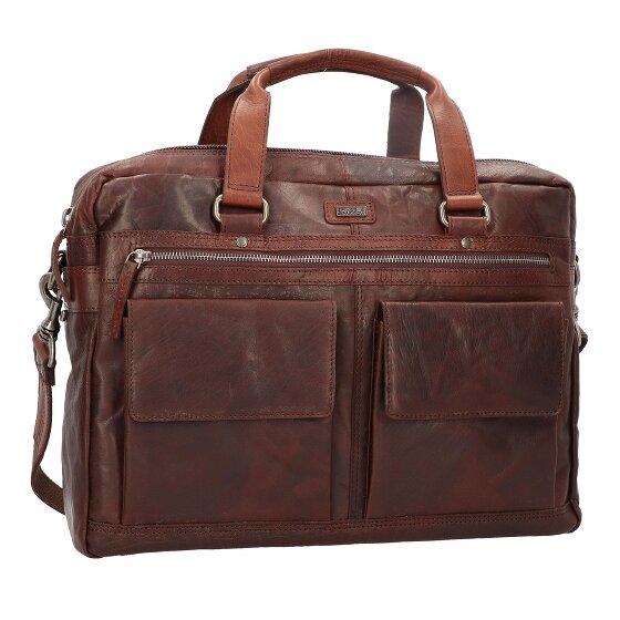 Spikes & Sparrow Porte-documents en cuir 41 cm compartiment pour ordinateur portable