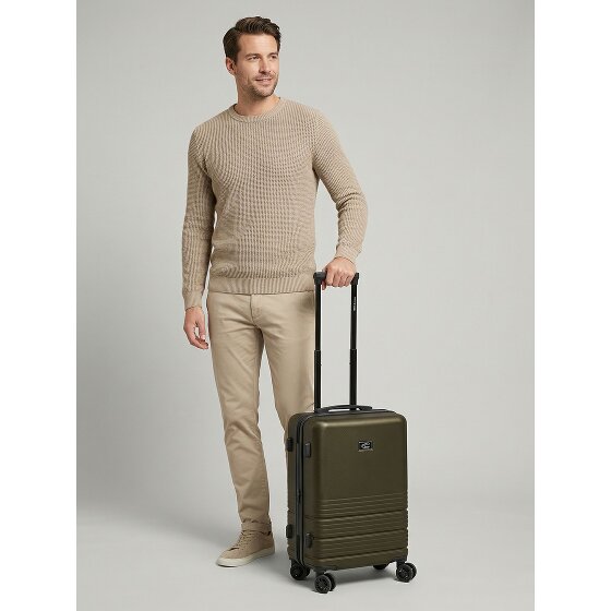 camel active Hanoi 4 roulettes Trolley de cabine S 55 cm avec soufflet d'extension