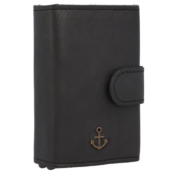 Harbour 2nd Anchor Love Robin 2 Étui pour cartes de crédit Protection RFID Cuir véritable 6 cm
