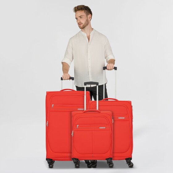 American Tourister Deep Dive 4 roulettes Set de valises 3 pièces avec soufflet d'extension