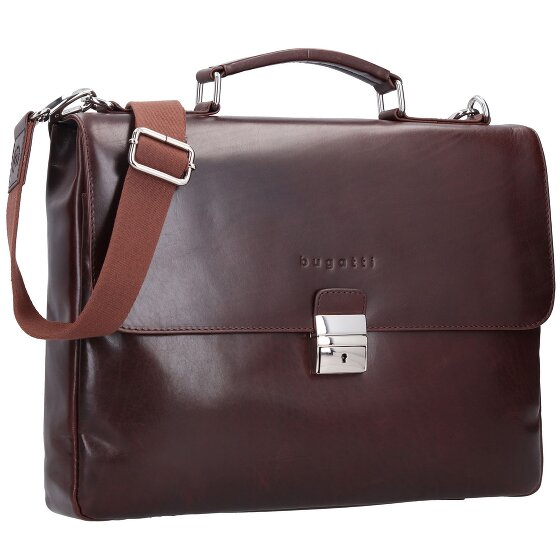 bugatti Romano Messenger en cuir, 40 cm, compartiment pour ordinateur portable