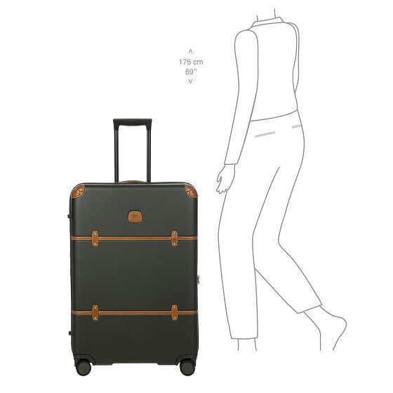 Bric's Bellagio 4 roulettes Trolley 76 cm avec soufflet d'extension