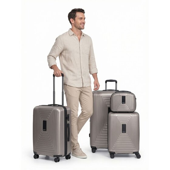 Redolz Essentials 14 Set de valises à 4 roulettes + Beautycase 4 pcs. avec soufflet extensible