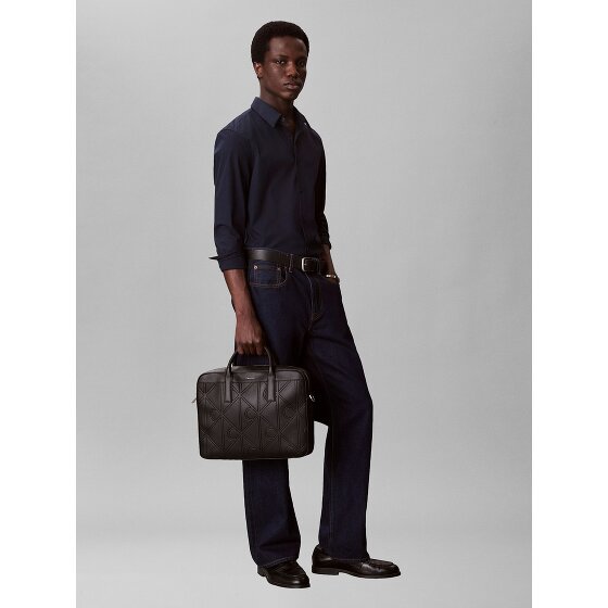 Calvin Klein Embossed Porte-documents 36 cm Compartiment pour ordinateur portable