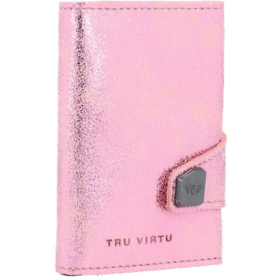 Tru Virtu Click & Slide Porte-cartes de crédit RFID en cuir 6,5 cm
