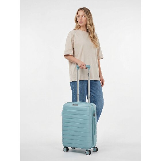 Franky London 4 roues Valise cabine S 55 cm avec soufflet d'extension