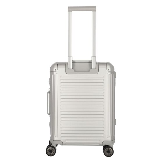 Travelite Valise cabine Next à 4 roues en Aluminium, 55 cm, compartiment pour ordinateur portable