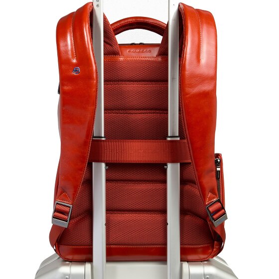 Piquadro Blue Square Daypack Cuir 29 cm Compartiment pour ordinateur portable