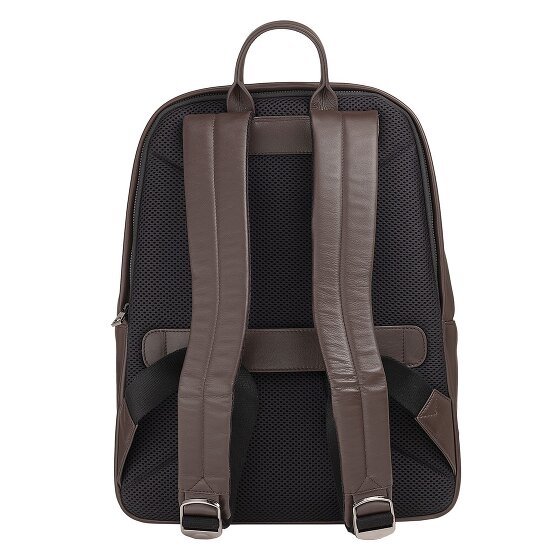DuDu New York Daypack Cuir véritable 41 cm Compartiment ordinateur