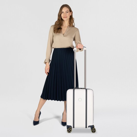 Delsey Paris Cadence 4 roulettes Trolley de cabine 55 cm avec soufflet d'extension