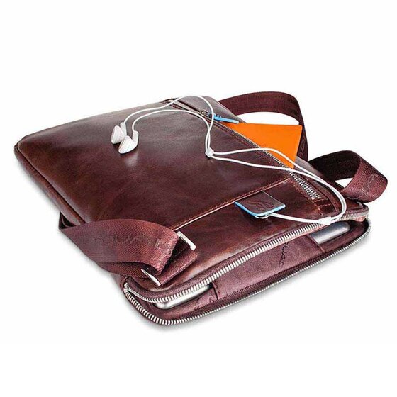 Piquadro Blue Square Sac à bandoulière en cuir 21 cm