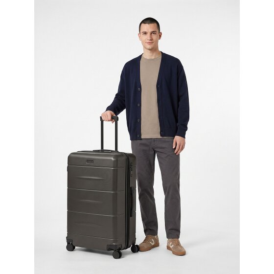 Police London 4 roues Valise cabine 74 cm avec soufflet d'extension