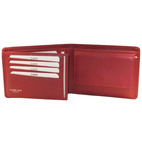 Golden Head Porte-monnaie Polo RFID en cuir 12,5 cm