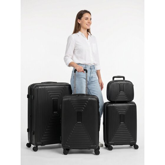 Redolz Essentials 14 Set de valises à 4 roulettes + Beautycase 4 pcs. avec soufflet extensible